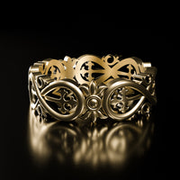 Gold Infinite Crosses Ring - Fashion Jewelry by Yordy.