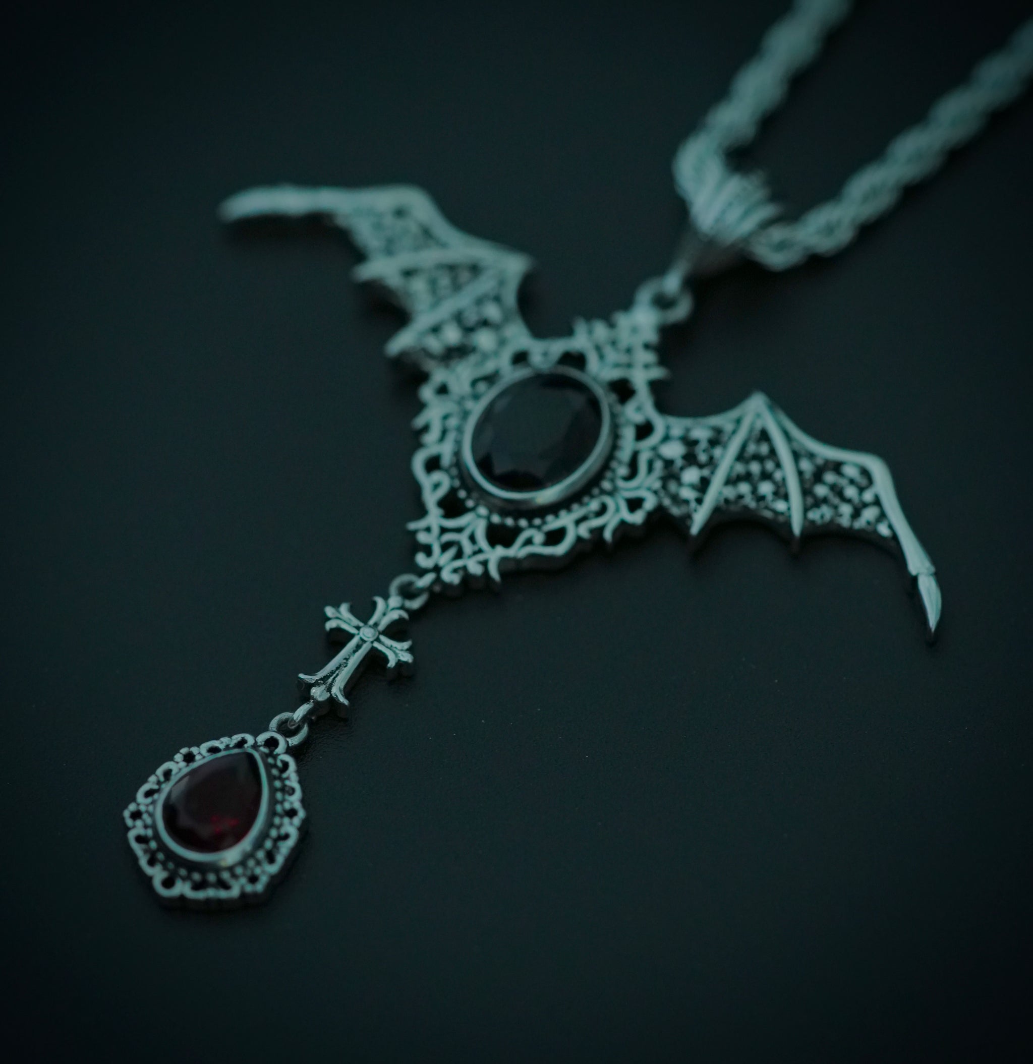 Midnight Shadows Necklace - Fashion Jewelry by Yordy.