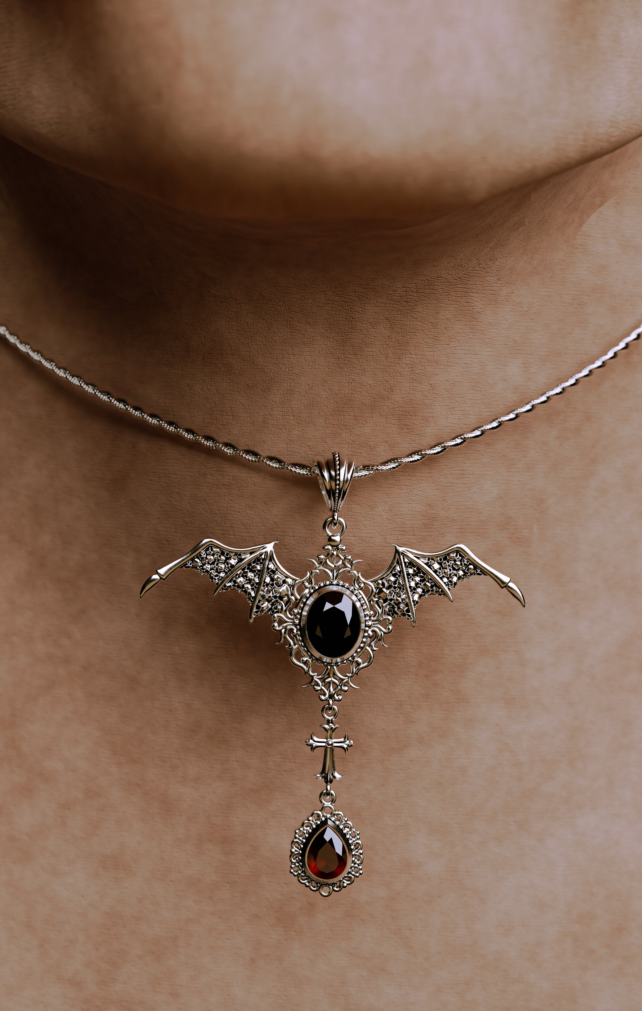 Midnight Shadows Necklace - Fashion Jewelry by Yordy.