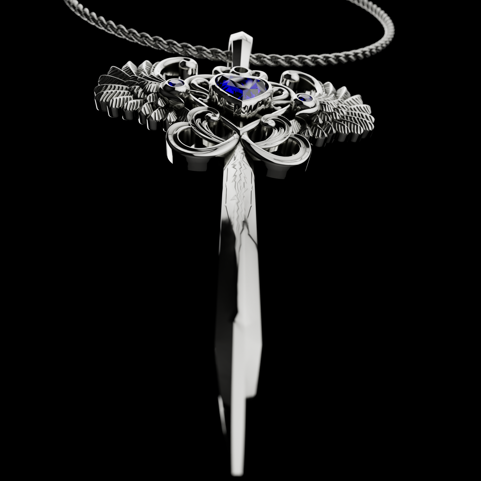 Azure Seraph Necklace - Fashion Jewelry by Yordy.