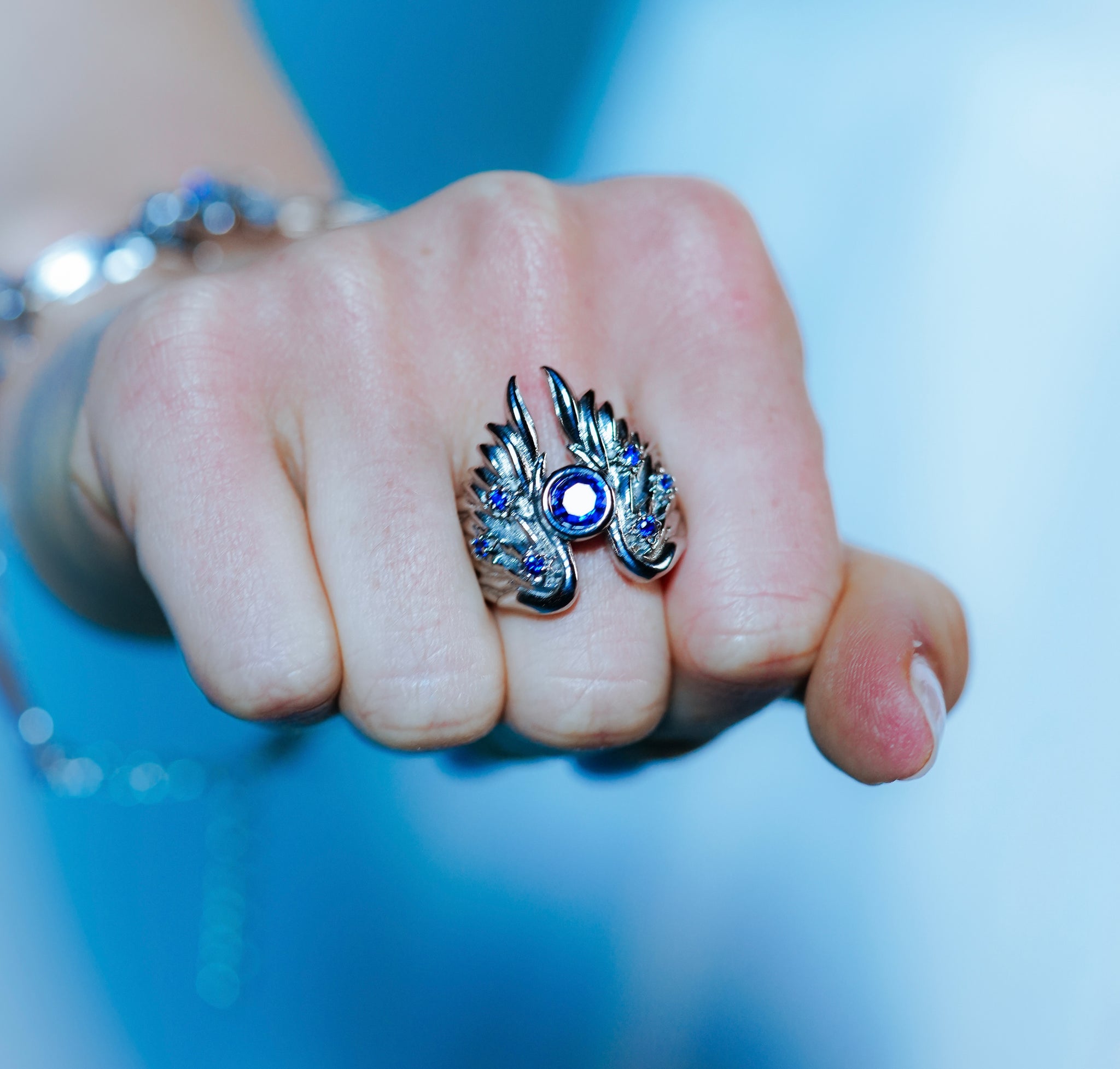 Azure Seraph Ring - Fashion Jewelry by Yordy.