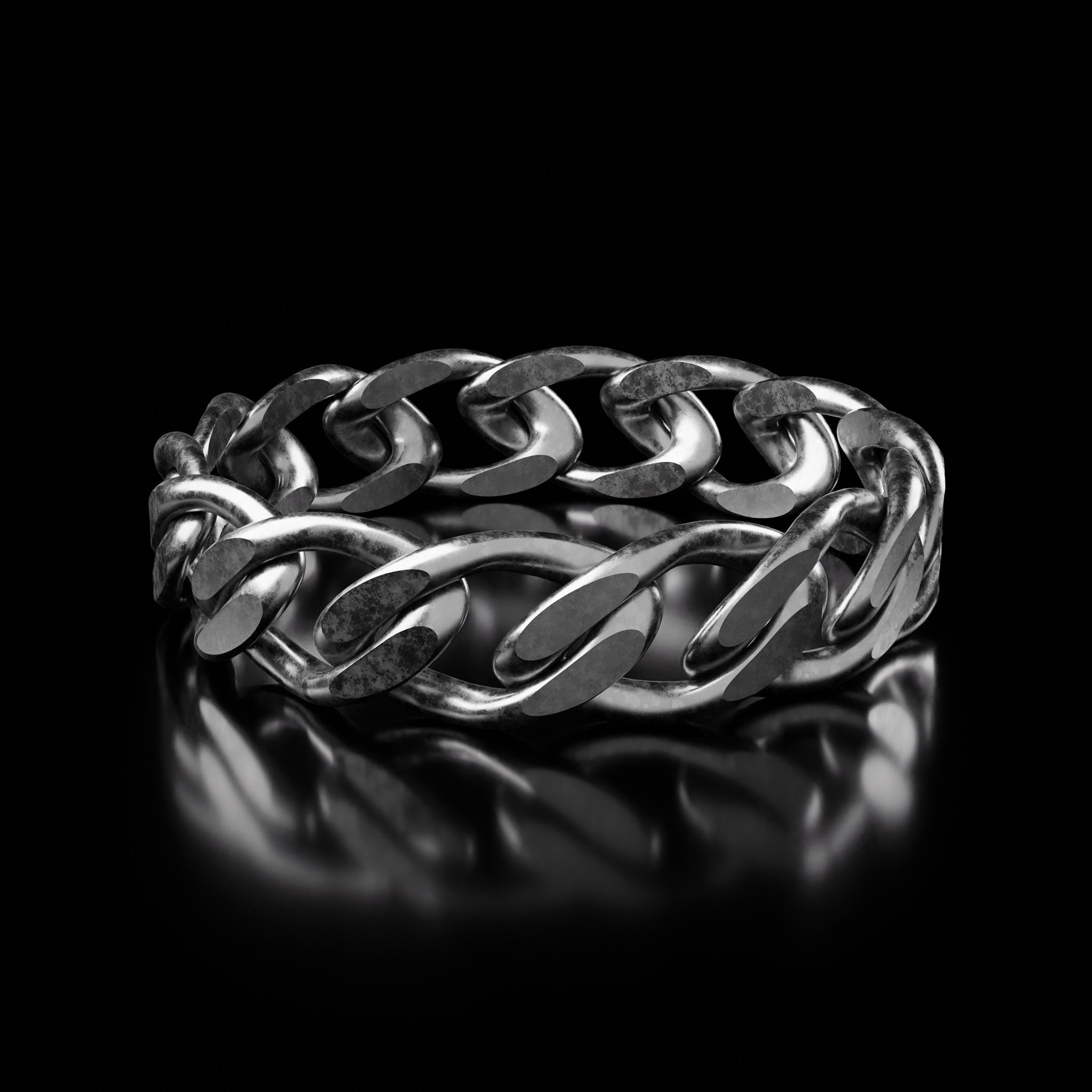 Silver Chain Ring - Fashion Jewelry by Yordy.