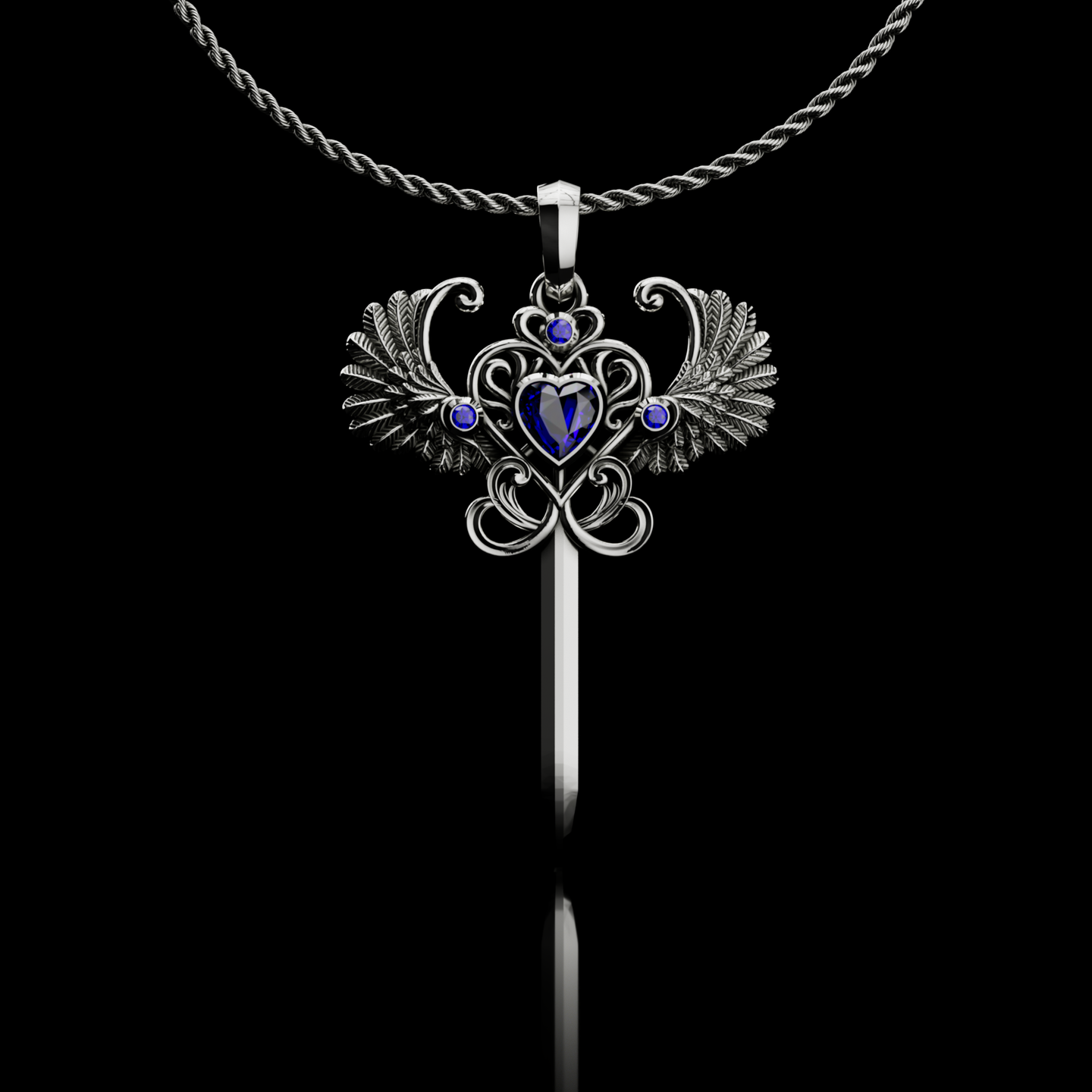 Azure Seraph Necklace - Fashion Jewelry by Yordy.