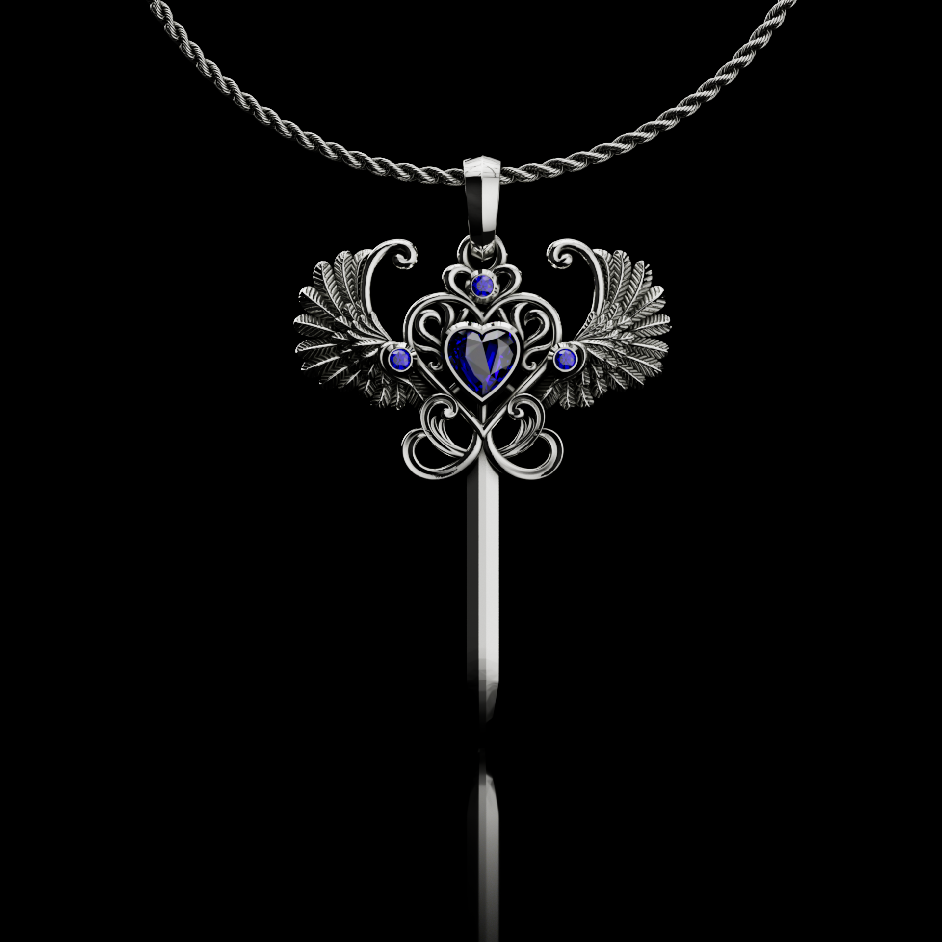 Azure Seraph Necklace - Fashion Jewelry by Yordy.