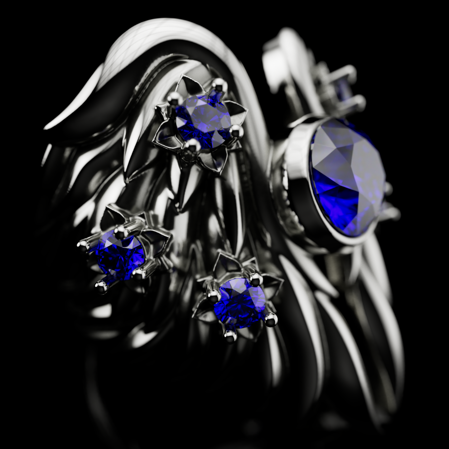 Azure Seraph Ring - Fashion Jewelry by Yordy.