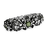Silver Flower Jewels Ring - Fashion Jewelry by Yordy.