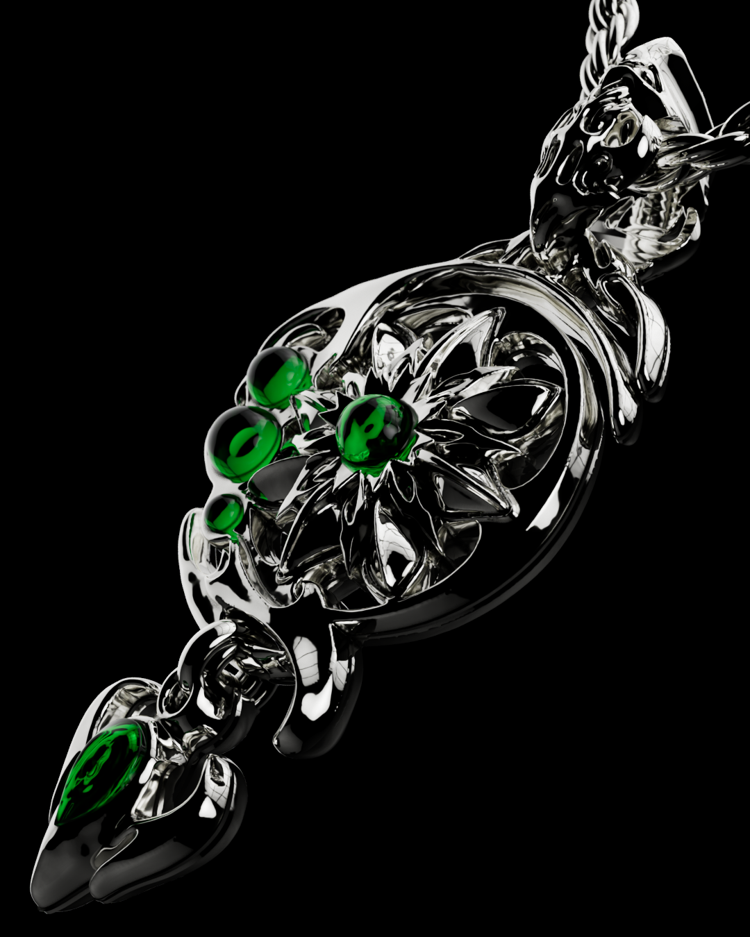 Moonblossom Necklace - Fashion Jewelry by Yordy.