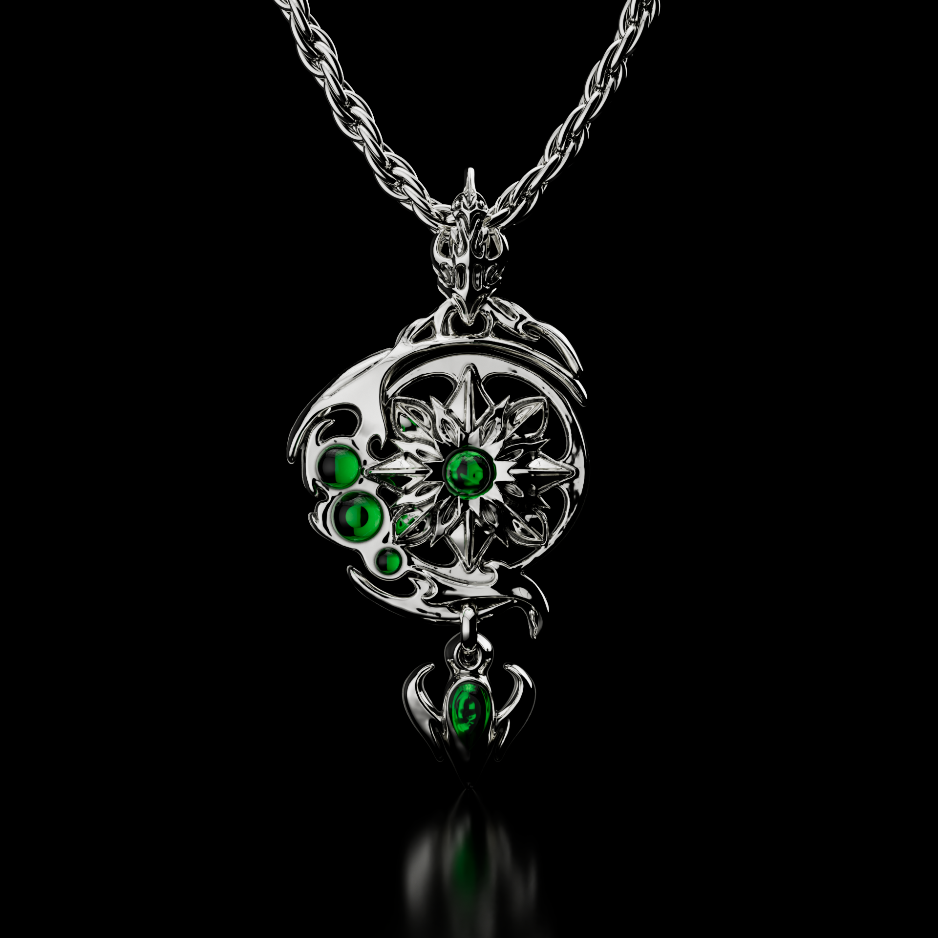 Moonblossom Necklace - Fashion Jewelry by Yordy.