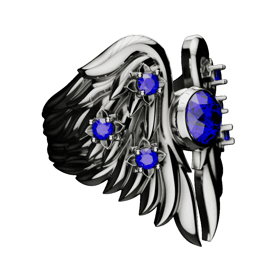 Azure Seraph Ring - Fashion Jewelry by Yordy.