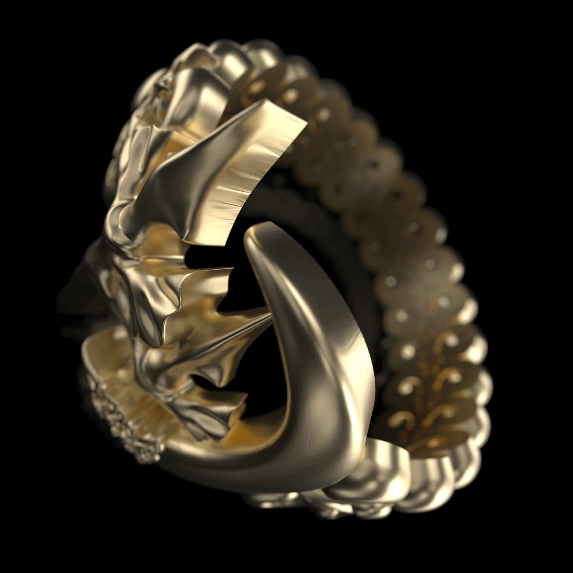 Gold Nyx Solara Ring - Fashion Jewelry by Yordy.