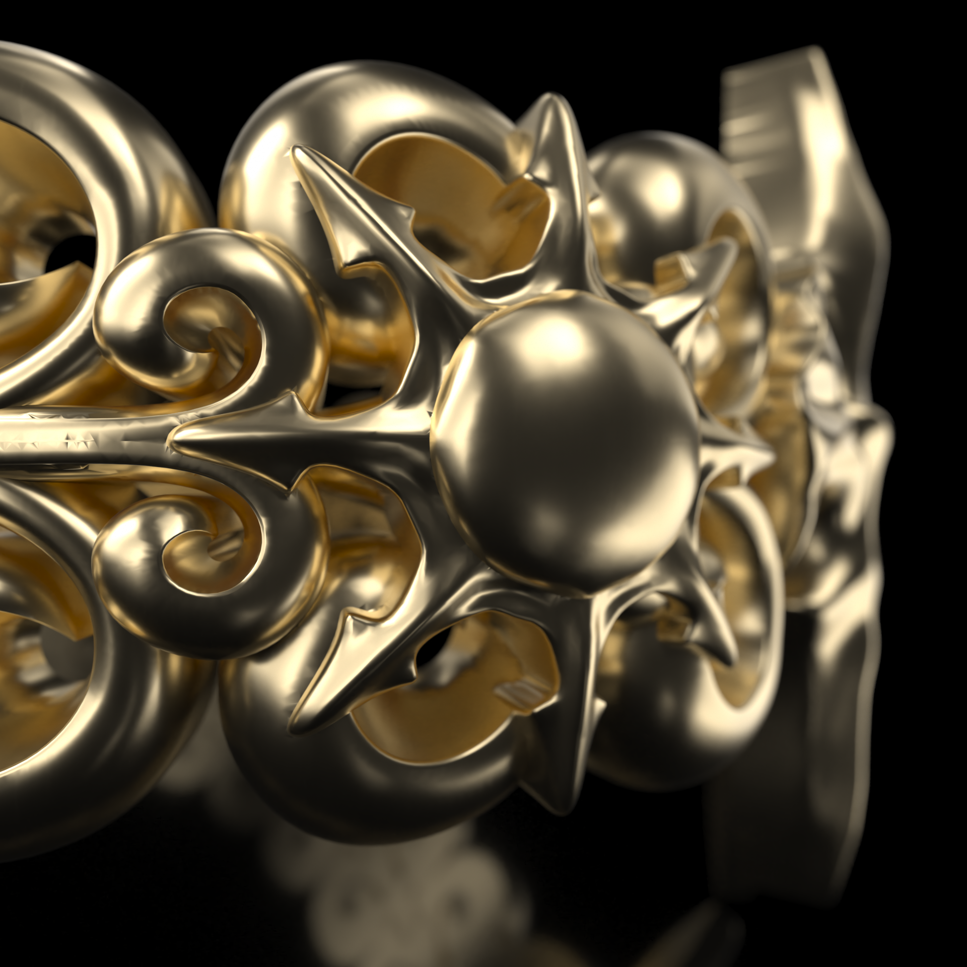 Gold Nyx Solara Ring - Fashion Jewelry by Yordy.