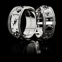 Lovers Eclipse Ring Set - Fashion Jewelry by Yordy.