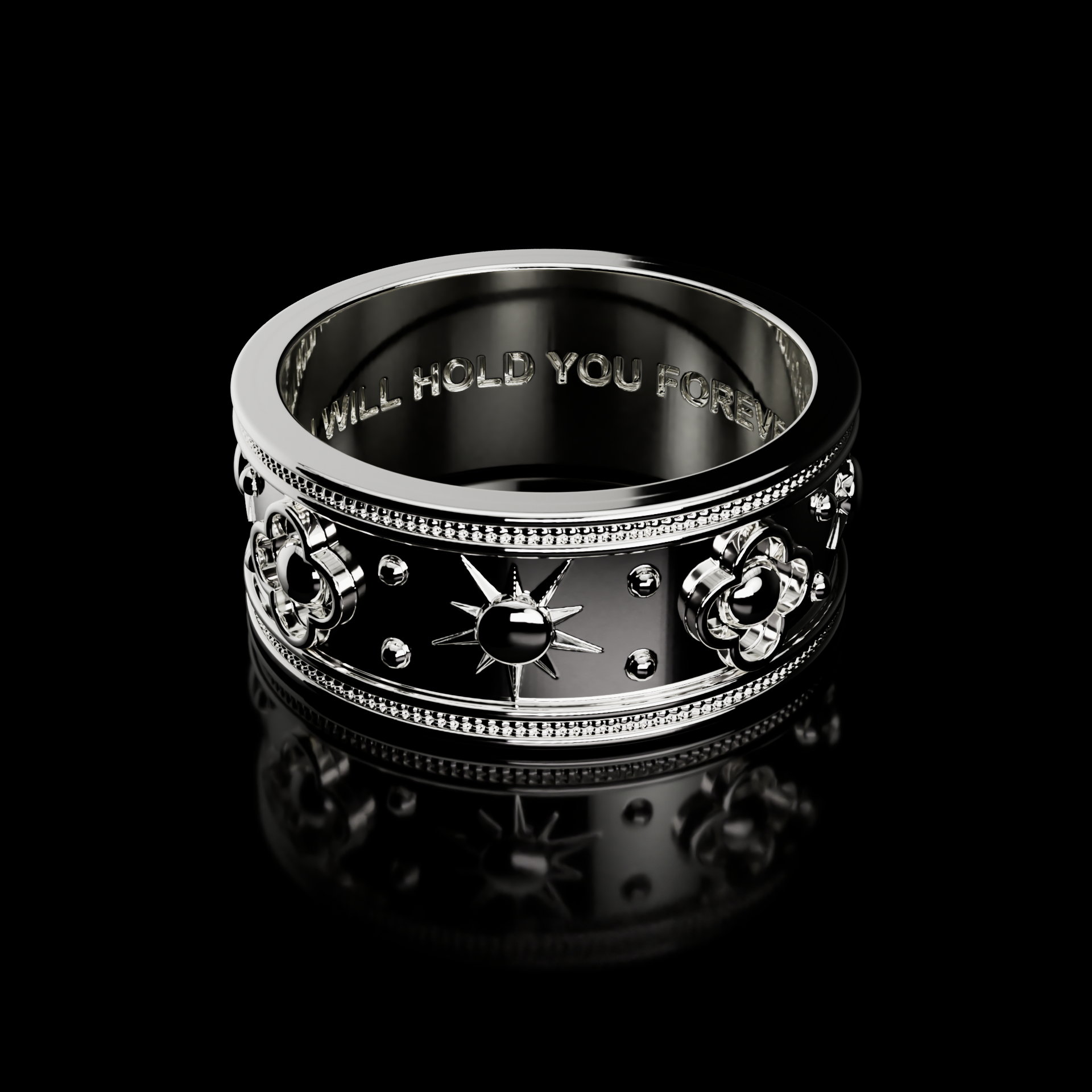 Lovers Eclipse Ring Set - Fashion Jewelry by Yordy.