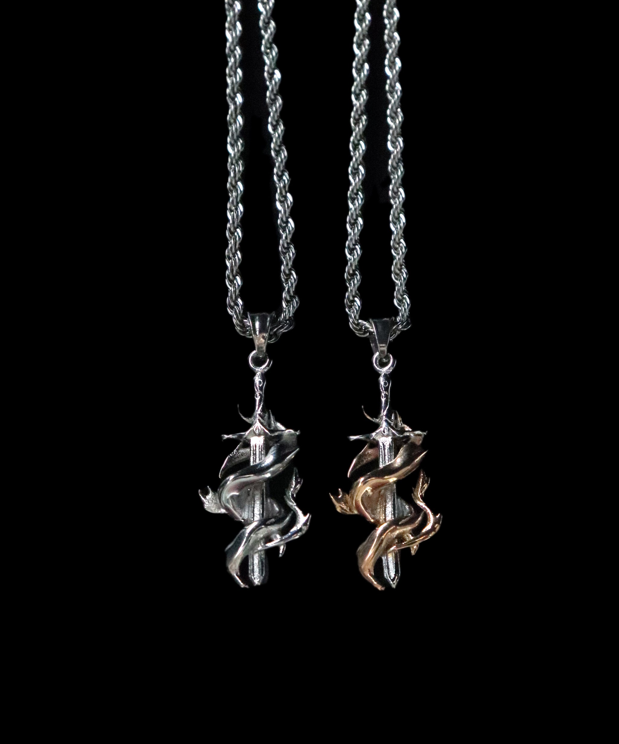 Burning Dagger Pendant - Fashion Jewelry by Yordy.