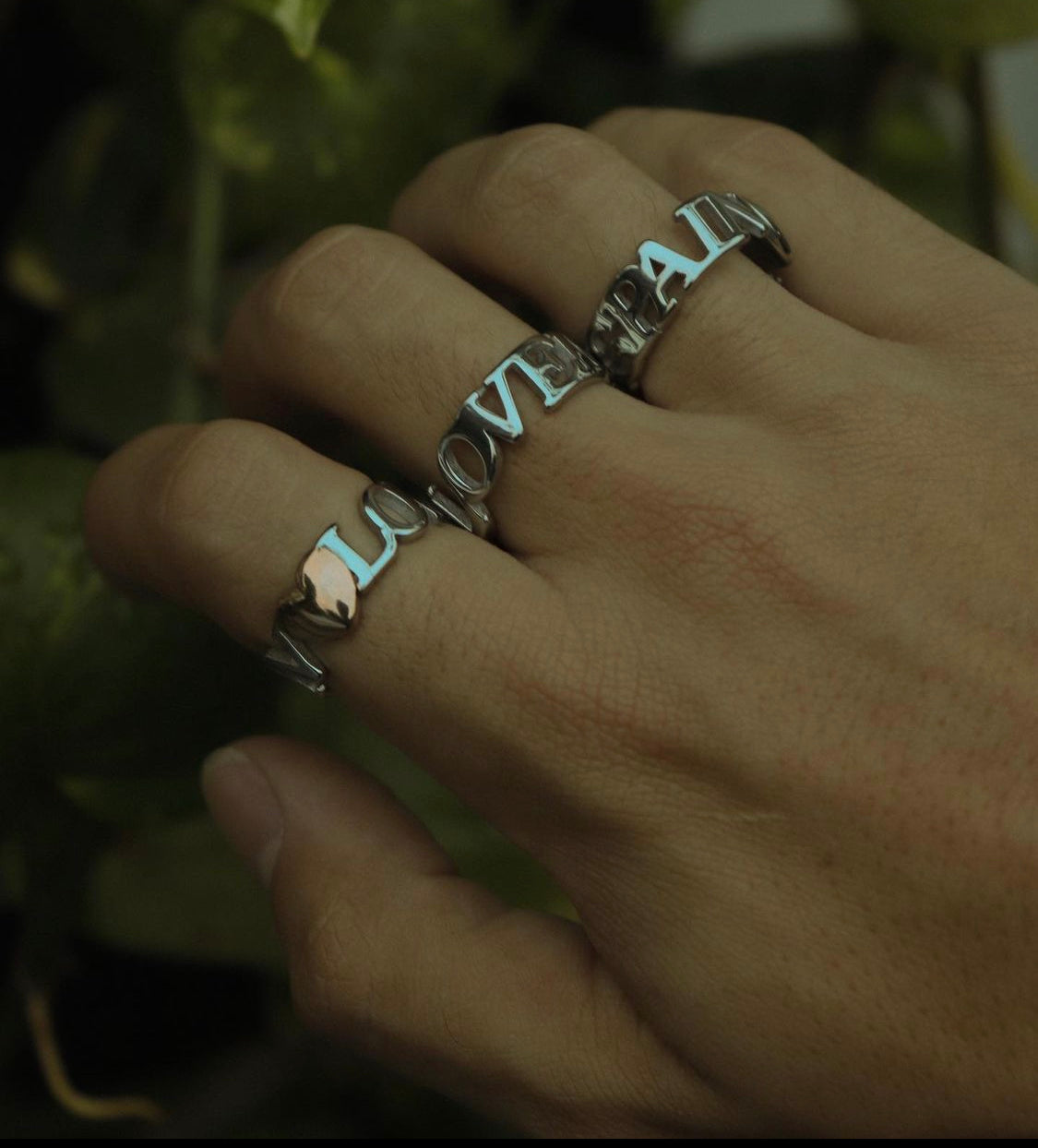 Silver Love is Pain Ring - Fashion Jewelry by Yordy.