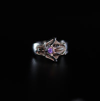Silver Jeweled Heart Ring - Fashion Jewelry by Yordy.