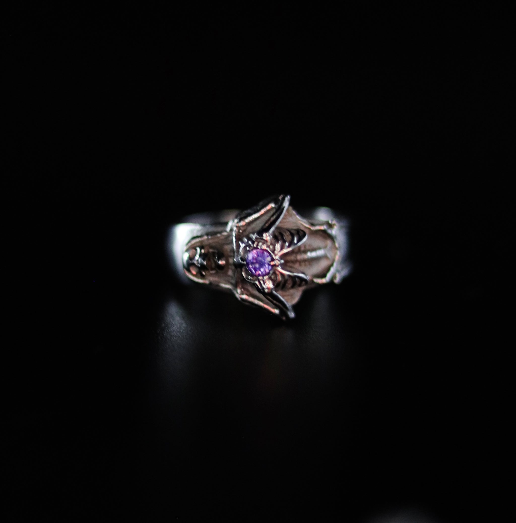 Silver Jeweled Heart Ring - Fashion Jewelry by Yordy.