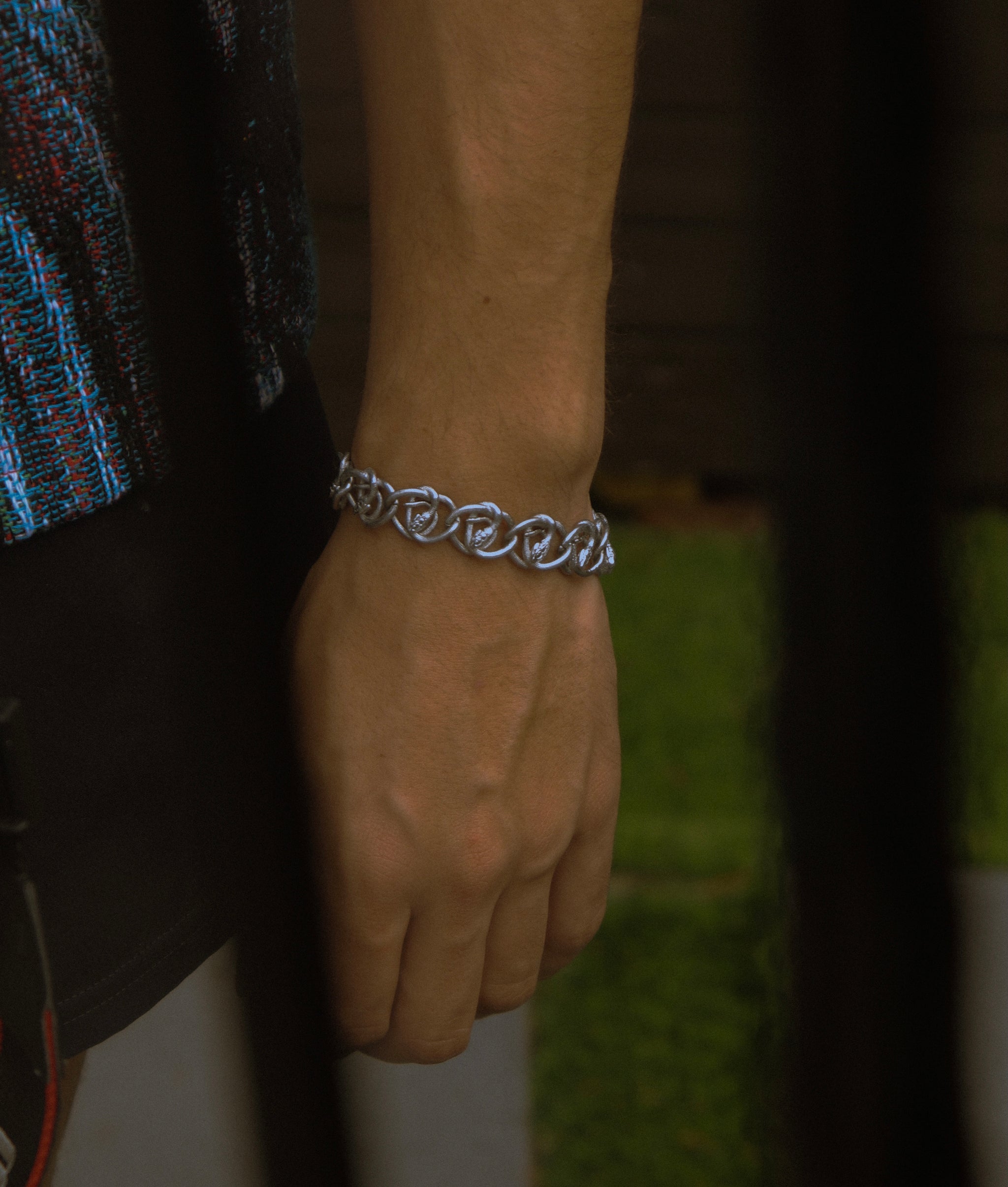 Silver Snake Head Bracelet - Fashion Jewelry by Yordy.