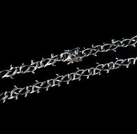 Silver Barbwire Chain - Fashion Jewelry by Yordy.