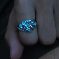 Silver Lovers Bite Ring - Fashion Jewelry by Yordy.
