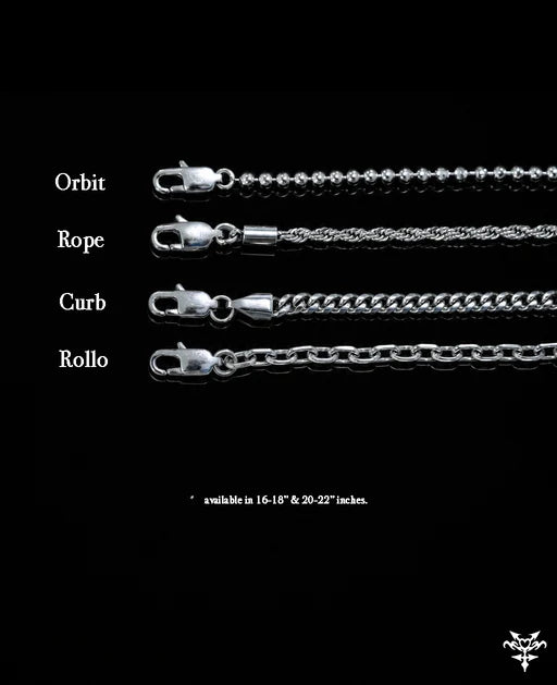 YORDY Orbit, Rope, Curb and Rollo chain options